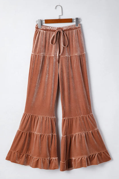 Threaded Pear Violeta Tiered Bell Bottom Pants