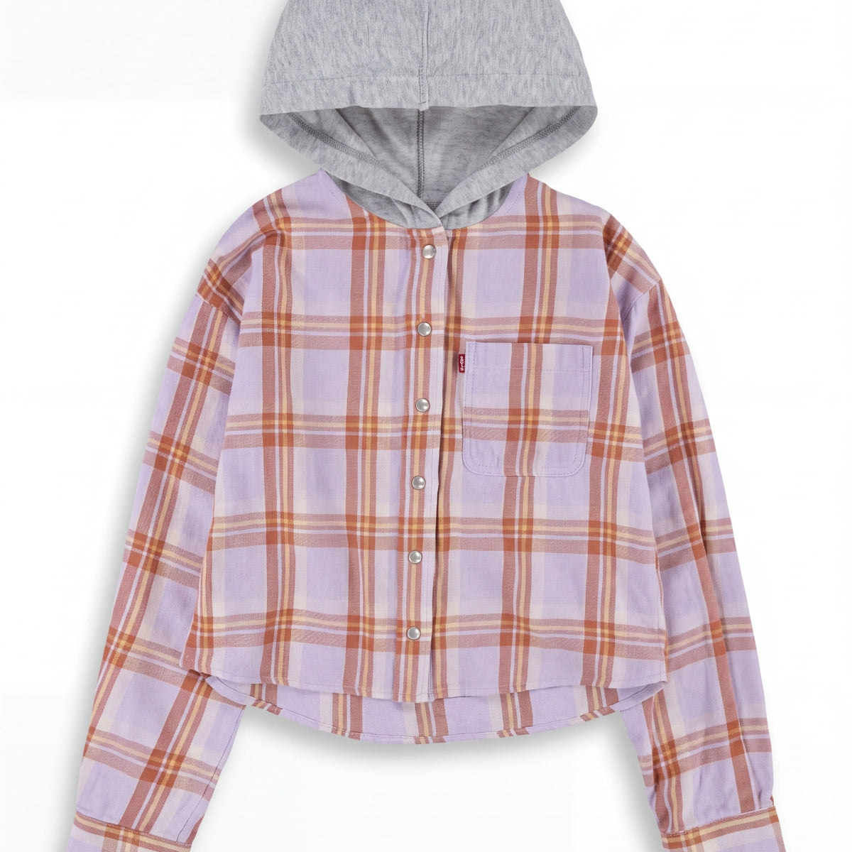 Lavender/Orange Plaid-