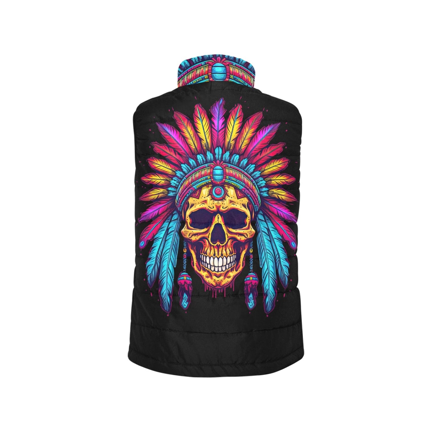Baha Ranch Indian Skull Women's Puffy Vest