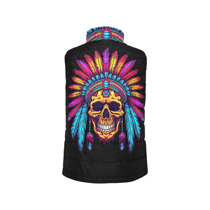 Baha Ranch Indian Skull Women's Puffy Vest