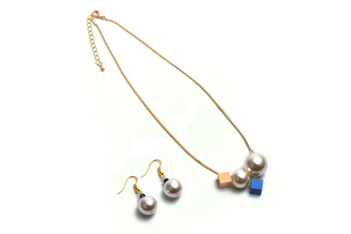 White, Blue-