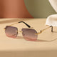 Gold Frame Gray Pink