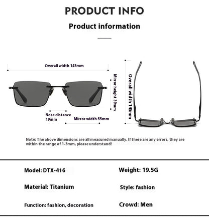 Pure Titanium Polarized Sunglasses – Retro British Style