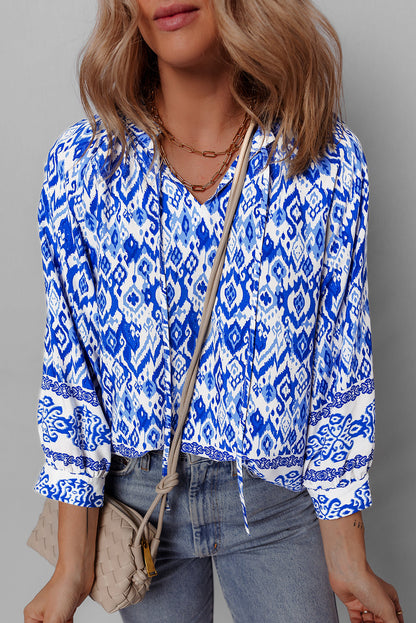 Threaded Pear Anne 4 Sleeve Tied Blouse