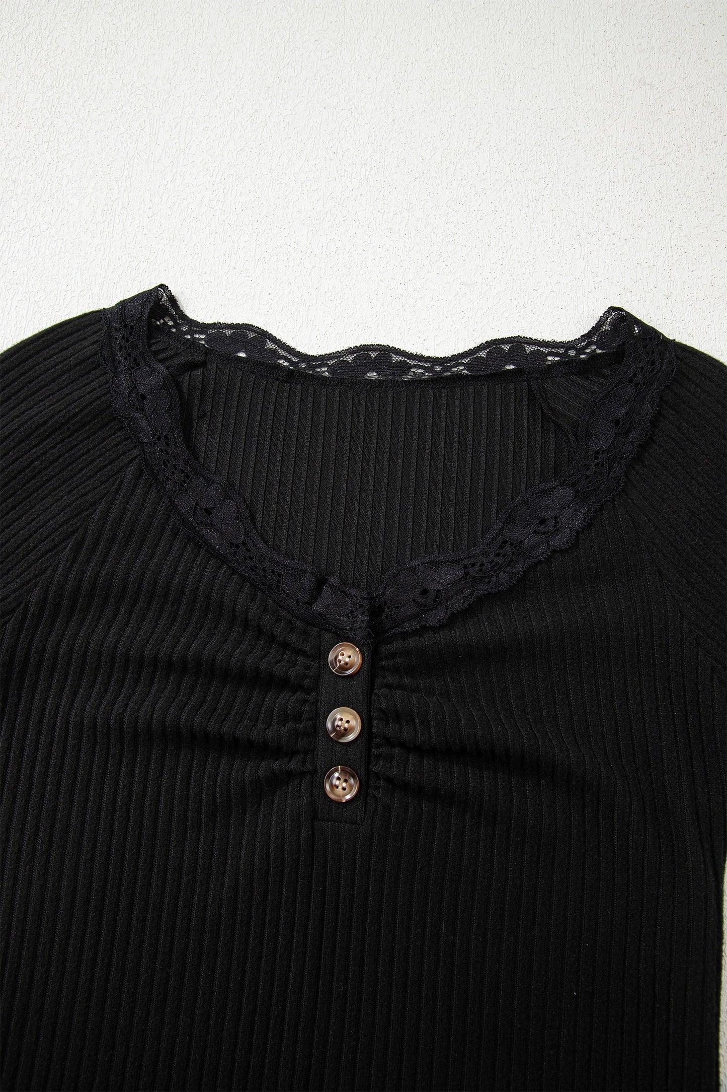 Threaded Pear Waverly Sleeve Ribbed top Long Sleeve Top