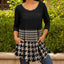 Black and Tan Houndstooth