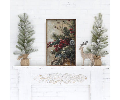 Kendrick Home Winterberry Mix III By Petals Prints Design