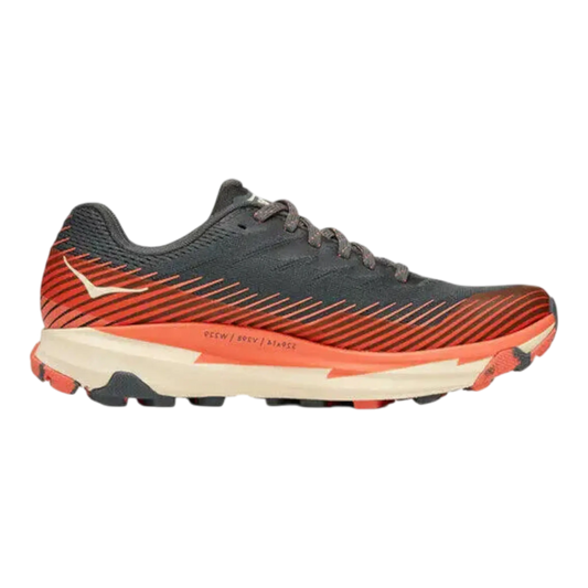 Hoka One One Torrent 2 Sneakers Women's Gray Orange Running Shoes