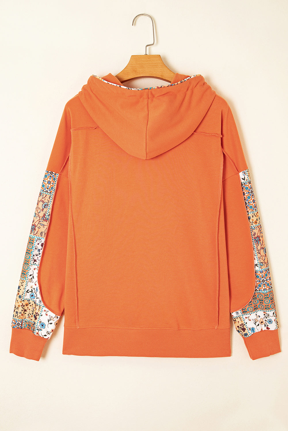 Threaded Pear Myrassa Side Slit Drawstring Hoodie