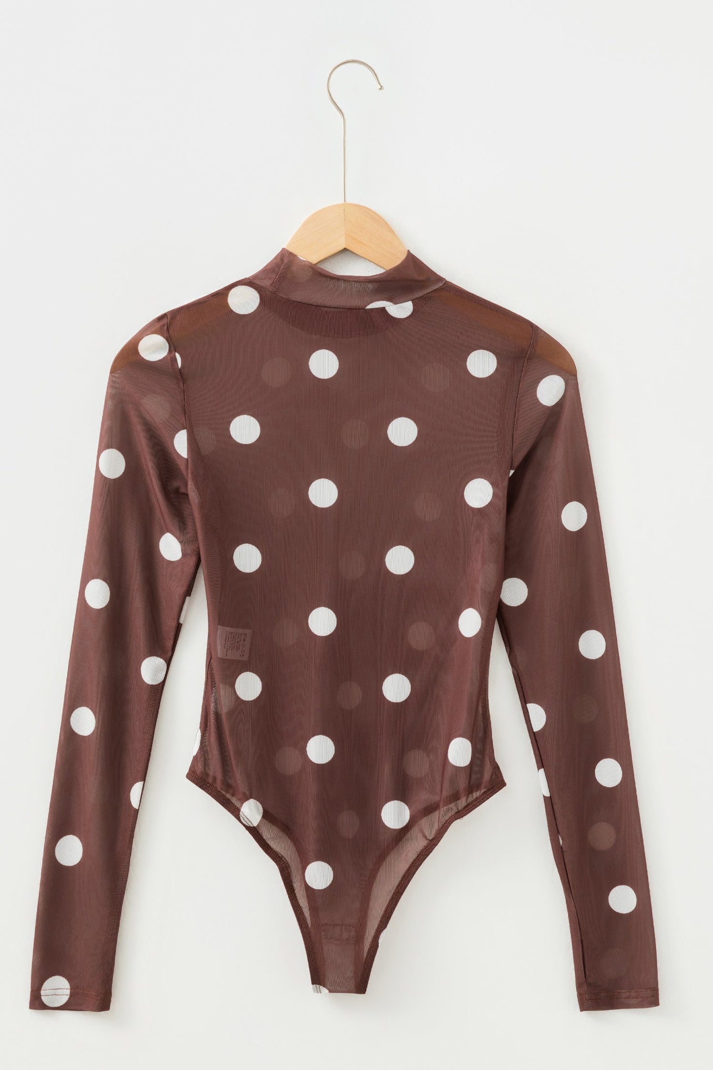 Threaded Pear Eliana Mesh Long Sleeve Bodysuit