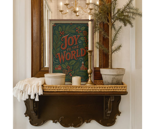 Kendrick Home Joy To The World Vintage Postcard