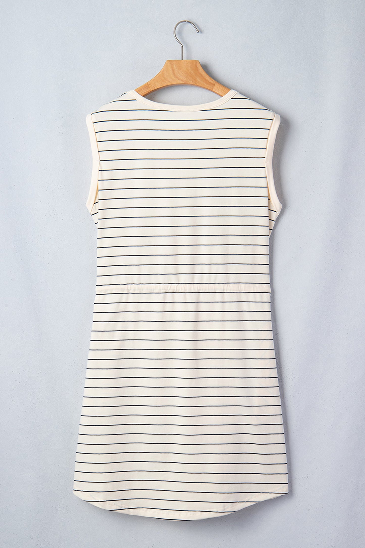 Threaded Pear Mabel Stripe Drawstring Tunic Tank