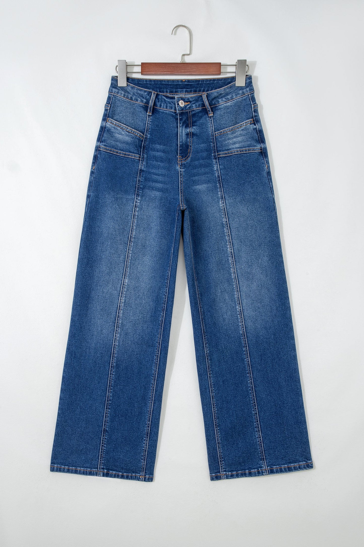 Threaded Pear Yusra Seam Detail Shift Jeans