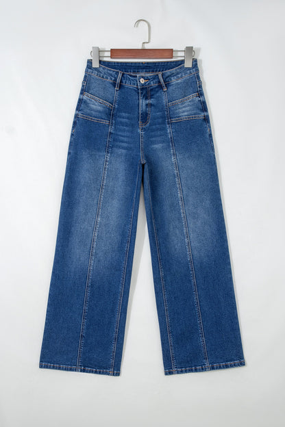 Threaded Pear Yusra Seam Detail Shift Jeans