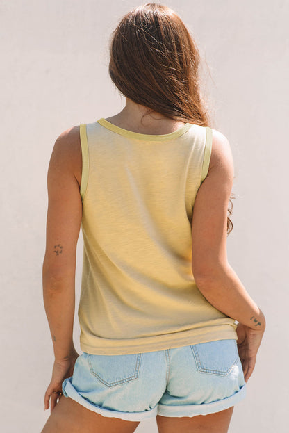 Threaded Pear Skyla Metallic Sheen Tank Top