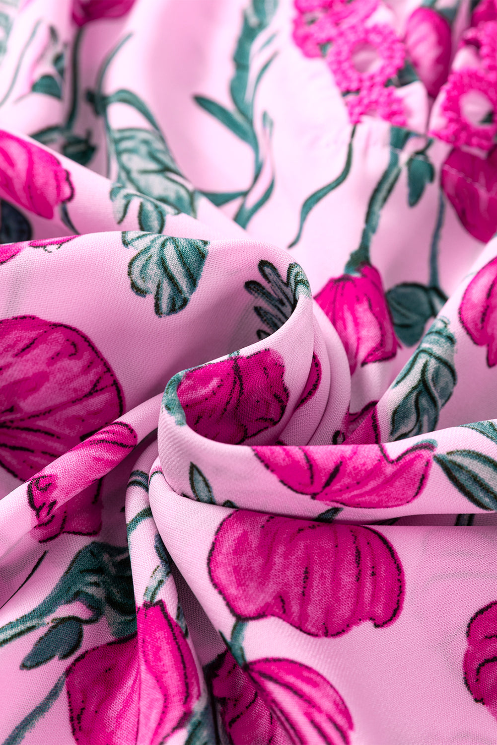 Threaded Pear Ruby Detail Frilled Summer Blouse