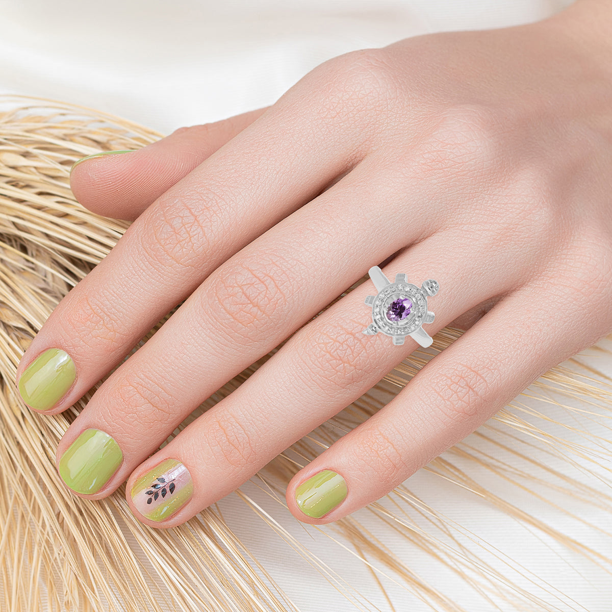 Purple White-