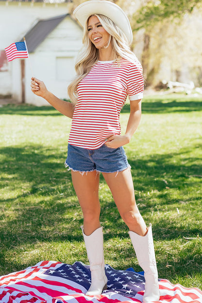 Threaded Pear Winona Puff Sleeve T Shirt