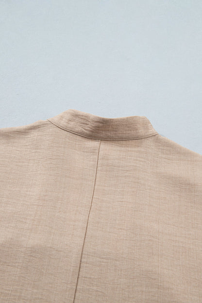 Threaded Pear Jessica Rolled Short Sleeve Blouse