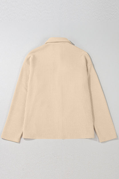 Threaded Pear Lilith Corduroy Buttoned Long Sleeve Jacket