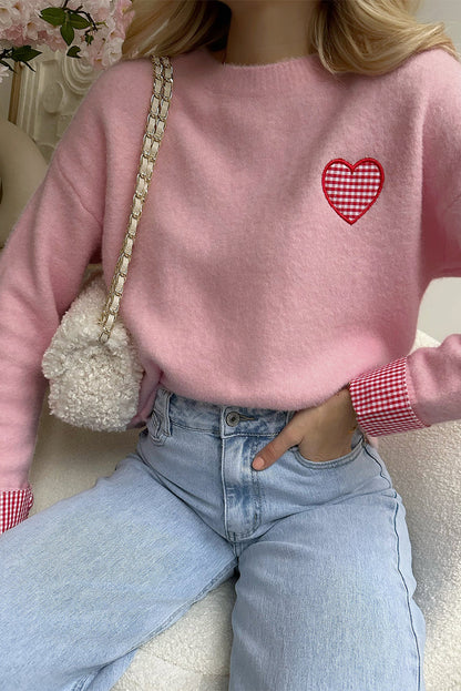 Threaded Pear Goldie Cuffed Drop Shoulder Sweater