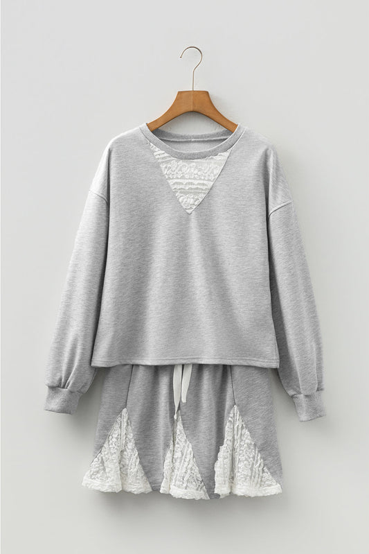 Threaded Pear Amelia Patchwork Drop Shoulder Pullover