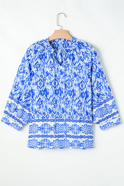 Threaded Pear Anne 4 Sleeve Tied Blouse