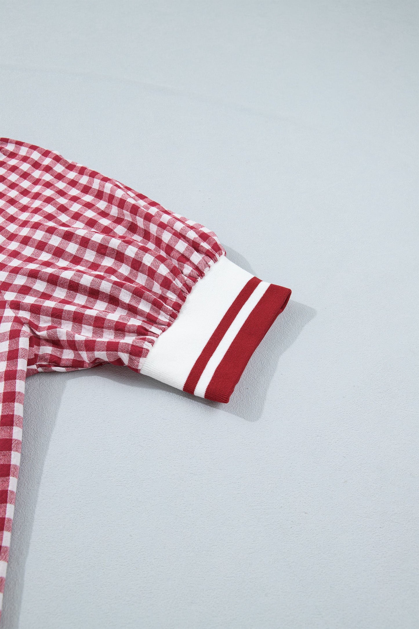 Threaded Pear Journi Patchwork Half Zip Blouse
