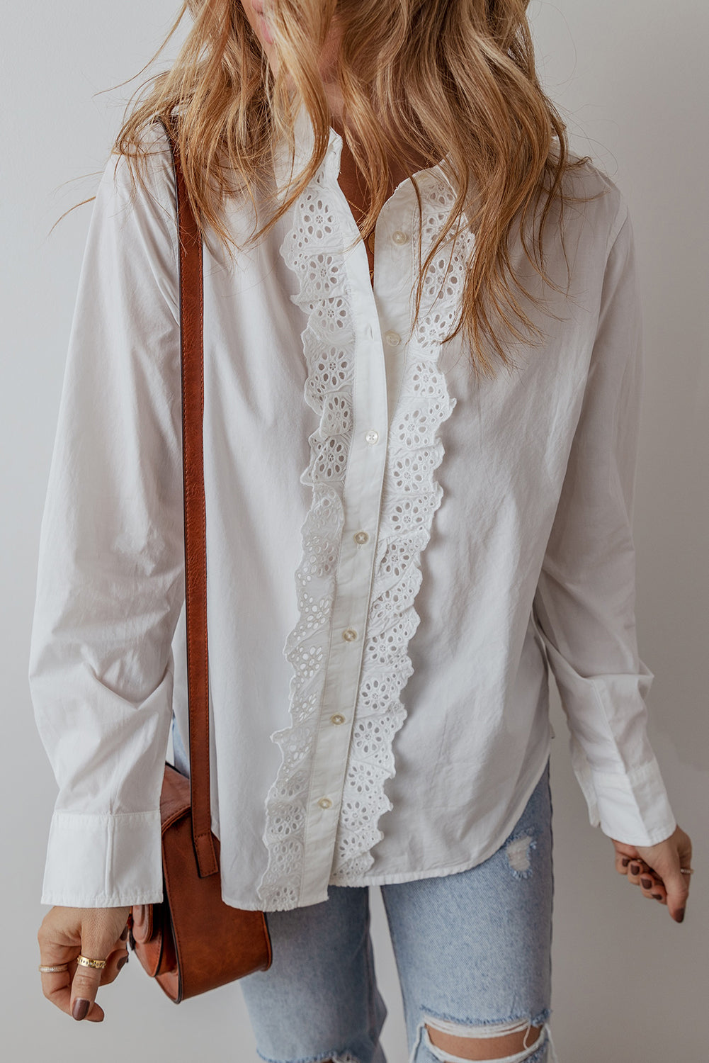 Threaded Pear Zyla Turn Down Collar Shirt