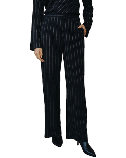 BLKLS-BLACK LUREX STRIPE-