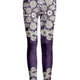 Purple White Floral Print