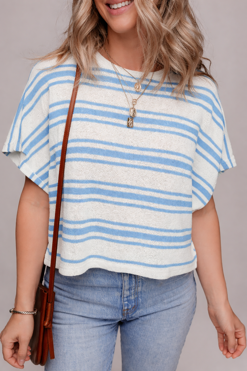 Threaded Pear Oakley Fit Wide Sleeve Sweater