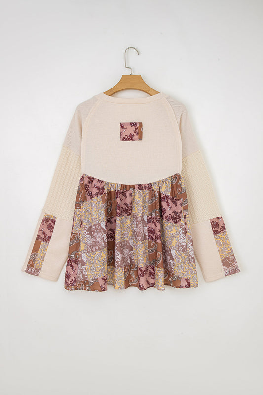Threaded Pear Colette Sleeve Loose top Long Sleeve Top