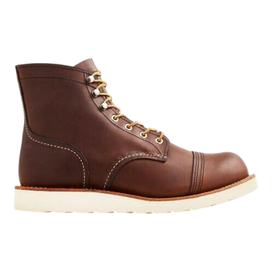 Red Wing Iron Ranger Traction Tred Men Boots Amber Harness Brown.