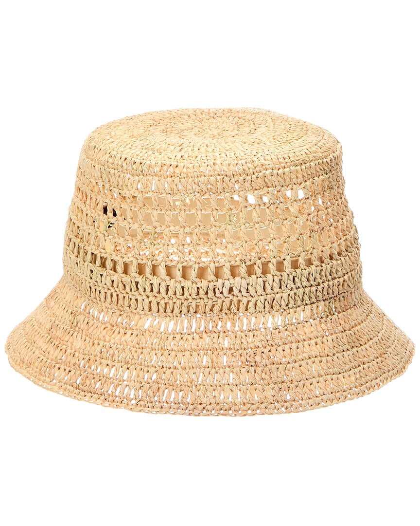 Bruno Magli Crochet Short Brim Bucket Hat
