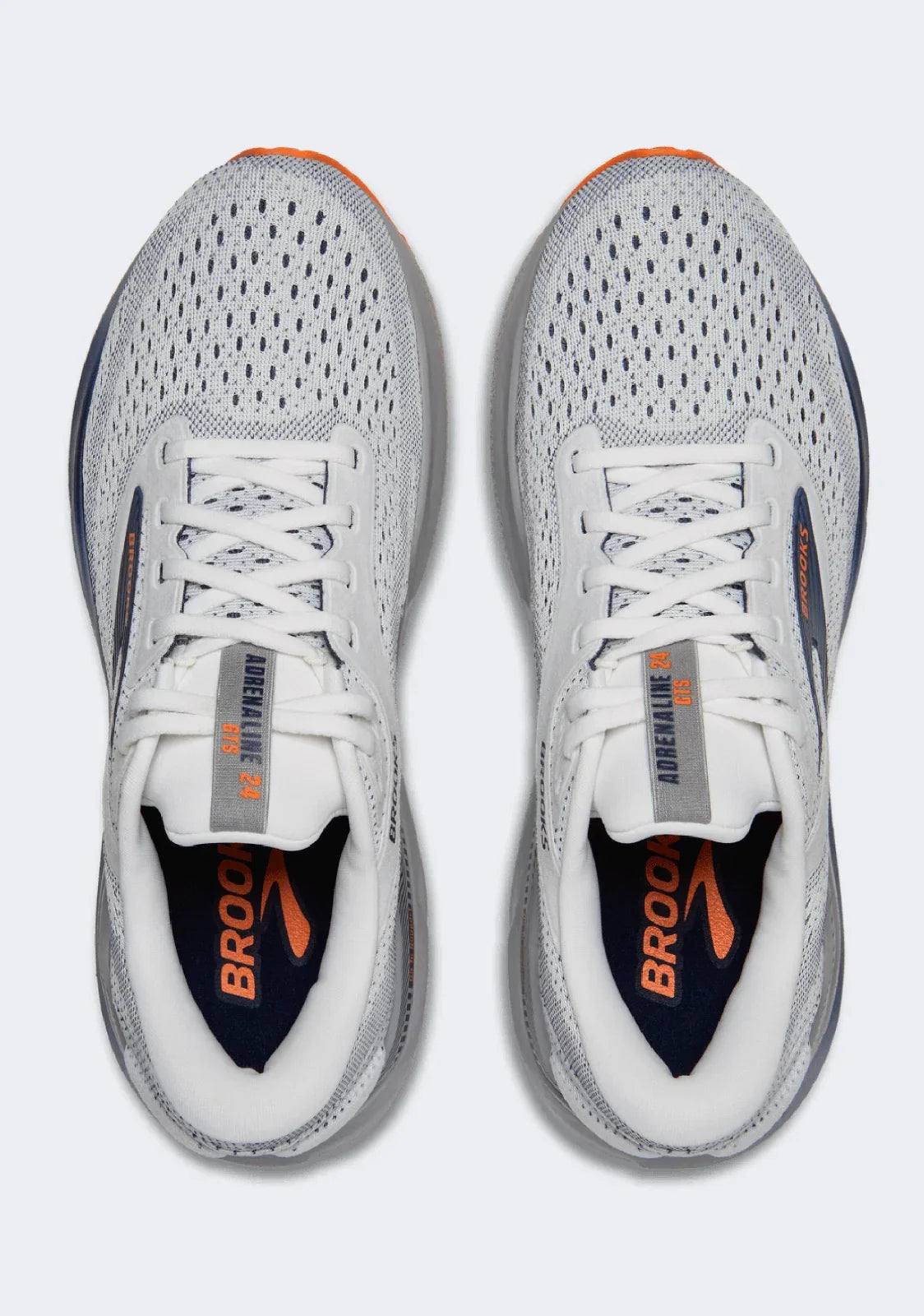 Brooks Adrenaline GTS 24 Men's Sneakers — White/Alloy Running