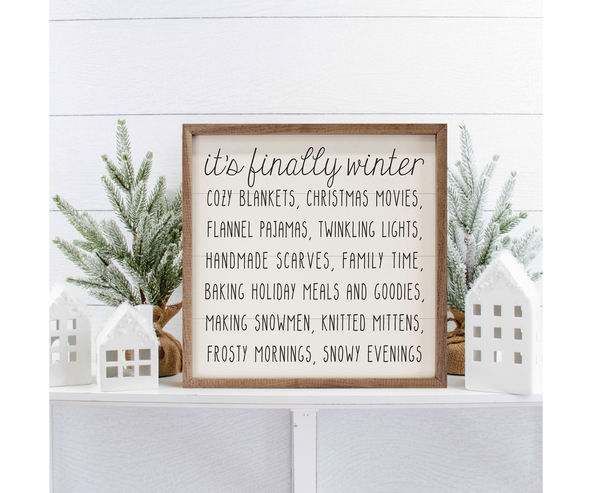 Kendrick Home It's Finally Winter White