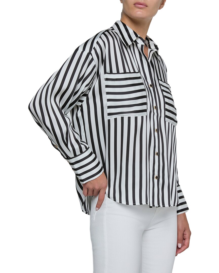 BIES-BLACK/IVORY EVEN STRIPE-