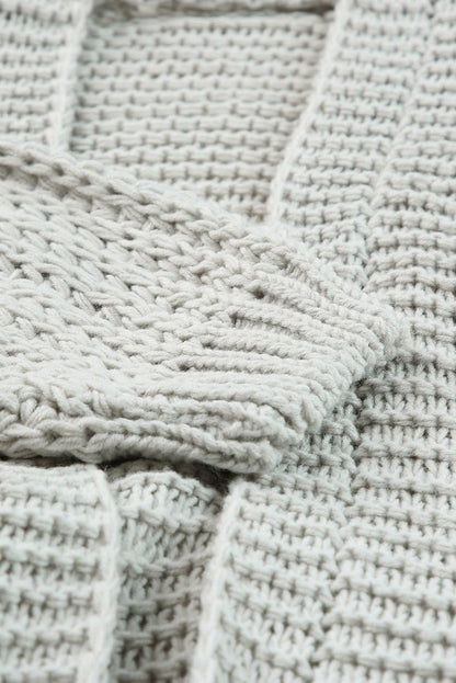Threaded Pear Oakley Shoulder Puff Sleeve Cardigan