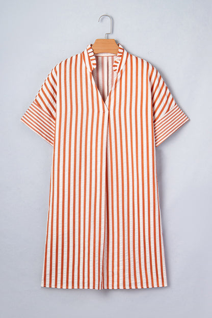 Threaded Pear Darcy Cuffs Shift Mini Dress