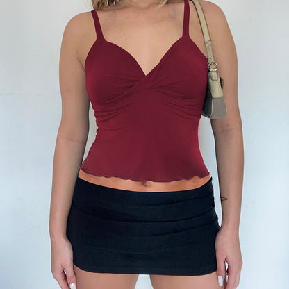 🎀 Women's Bow Camisole Backless Tank – Waist-Defining Elegance