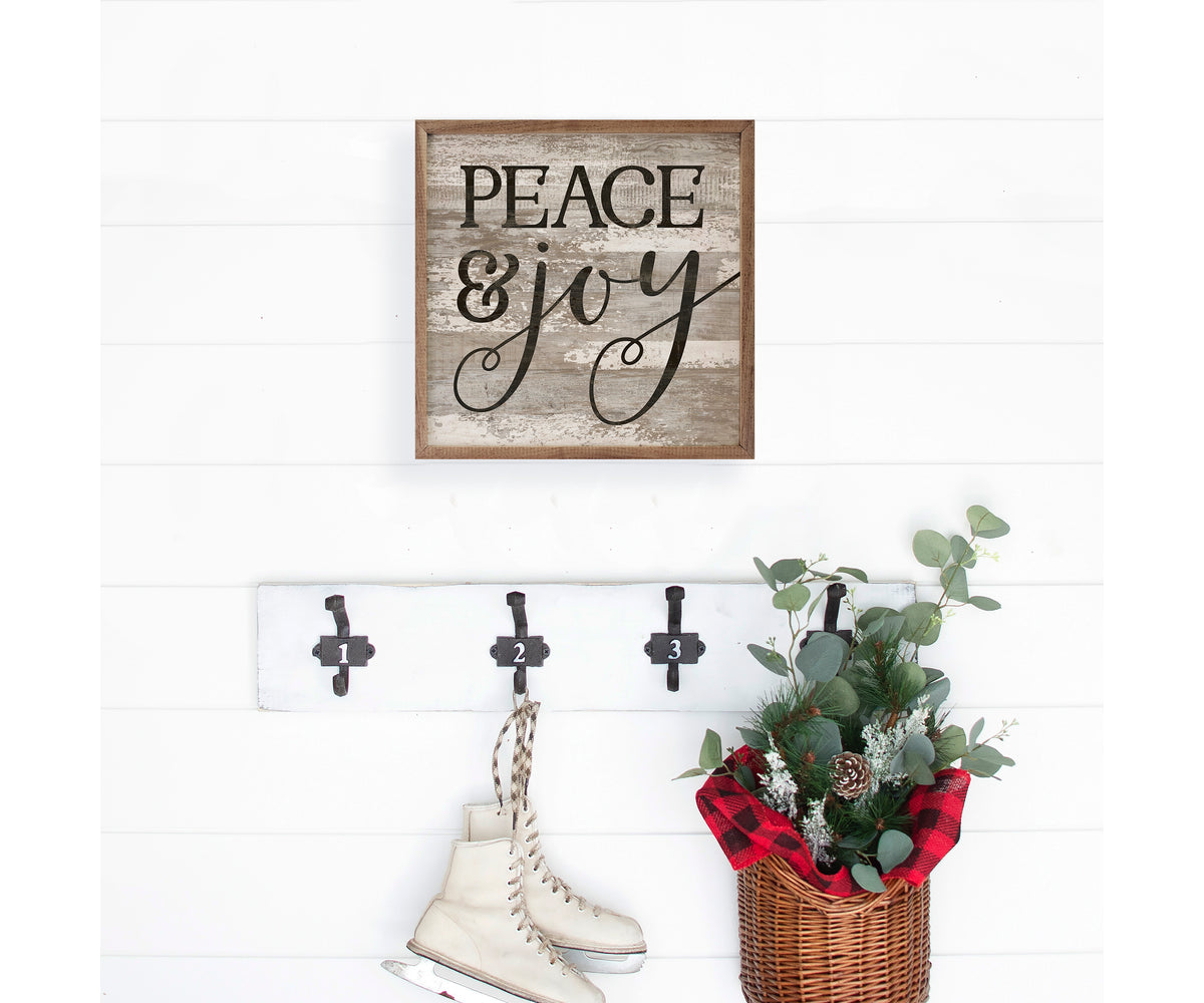 Kendrick Home Peace And Joy Whitewash