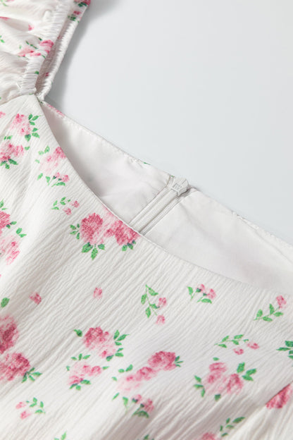 Threaded Pear Lottie Detail Flared Mini Dress