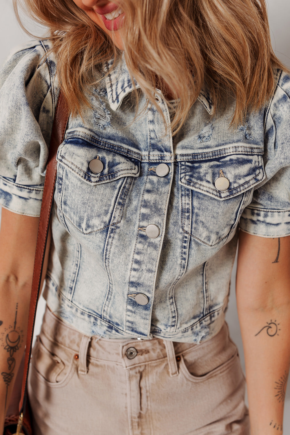 Threaded Pear Eleanor Chest Puff Sleeve Jacket