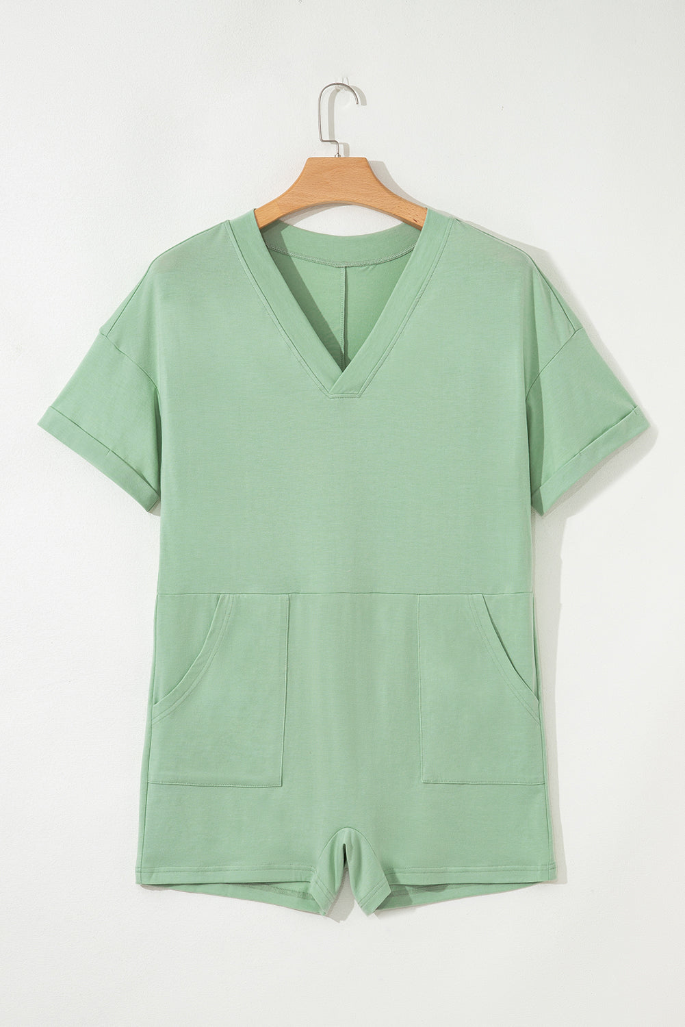 Threaded Pear Vivienne Half Sleeve Knit Romper