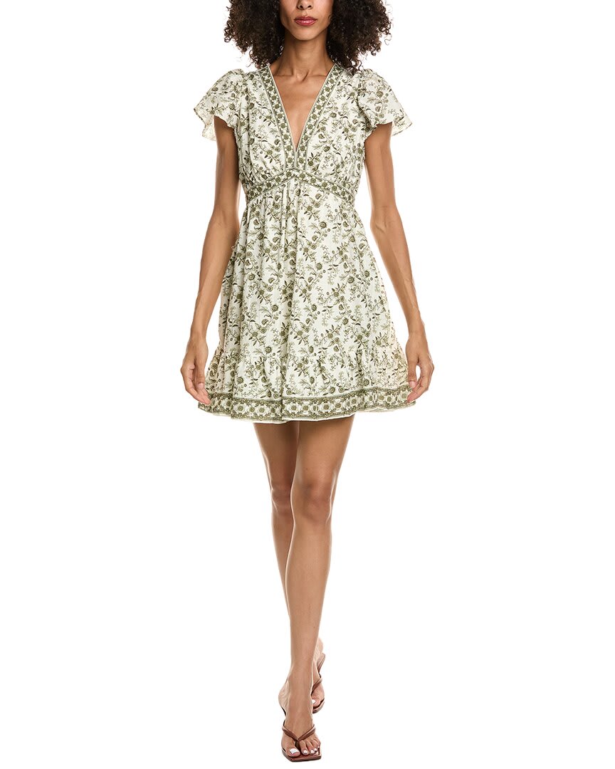 CREAM/GREEN RAMBLING FLORAL ET-