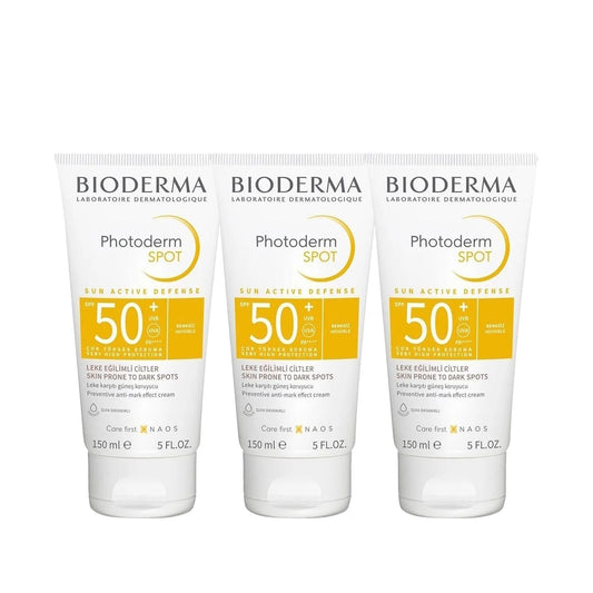 Bioderma Photoderm SPF50+ Anti-Dark Spot Sunscreen Cream: High Protection for Sensitive Skin (3x150ml)