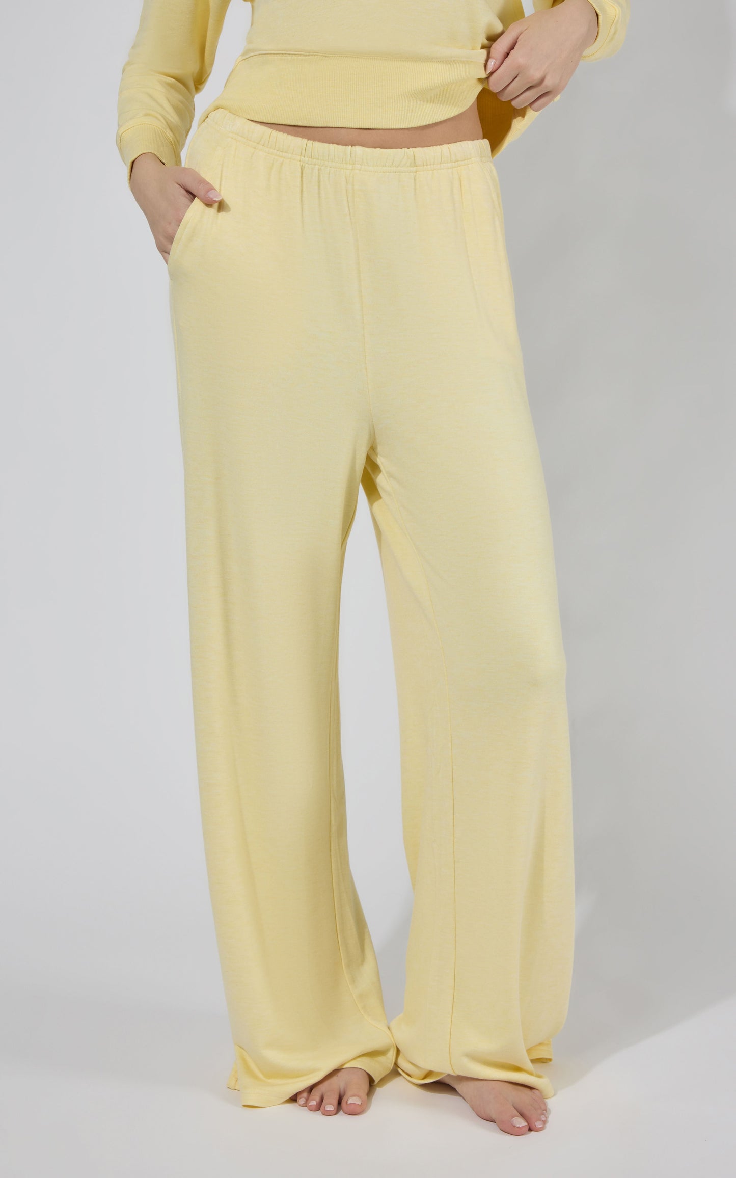 Modal Terry Relaxed Wide Pant