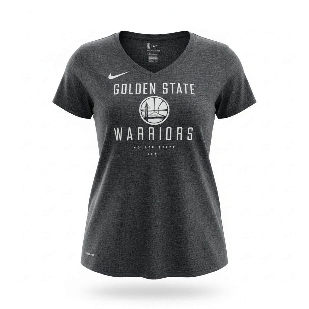 Nike Women's NBA Golden State Warriors V Neck T-Shirt