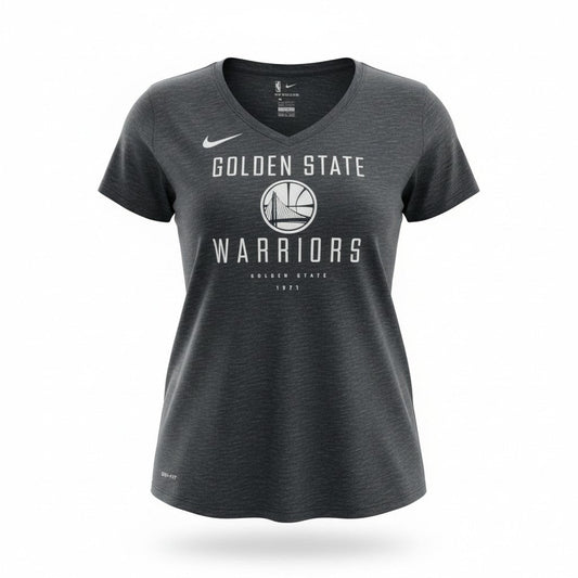 Nike Women's NBA Golden State Warriors V Neck T-Shirt